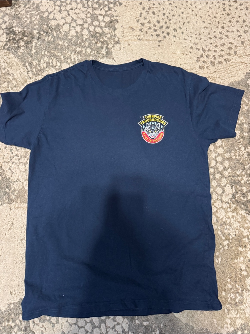 Navy Turnpike Troubadours Tour Graphic Tee - size S